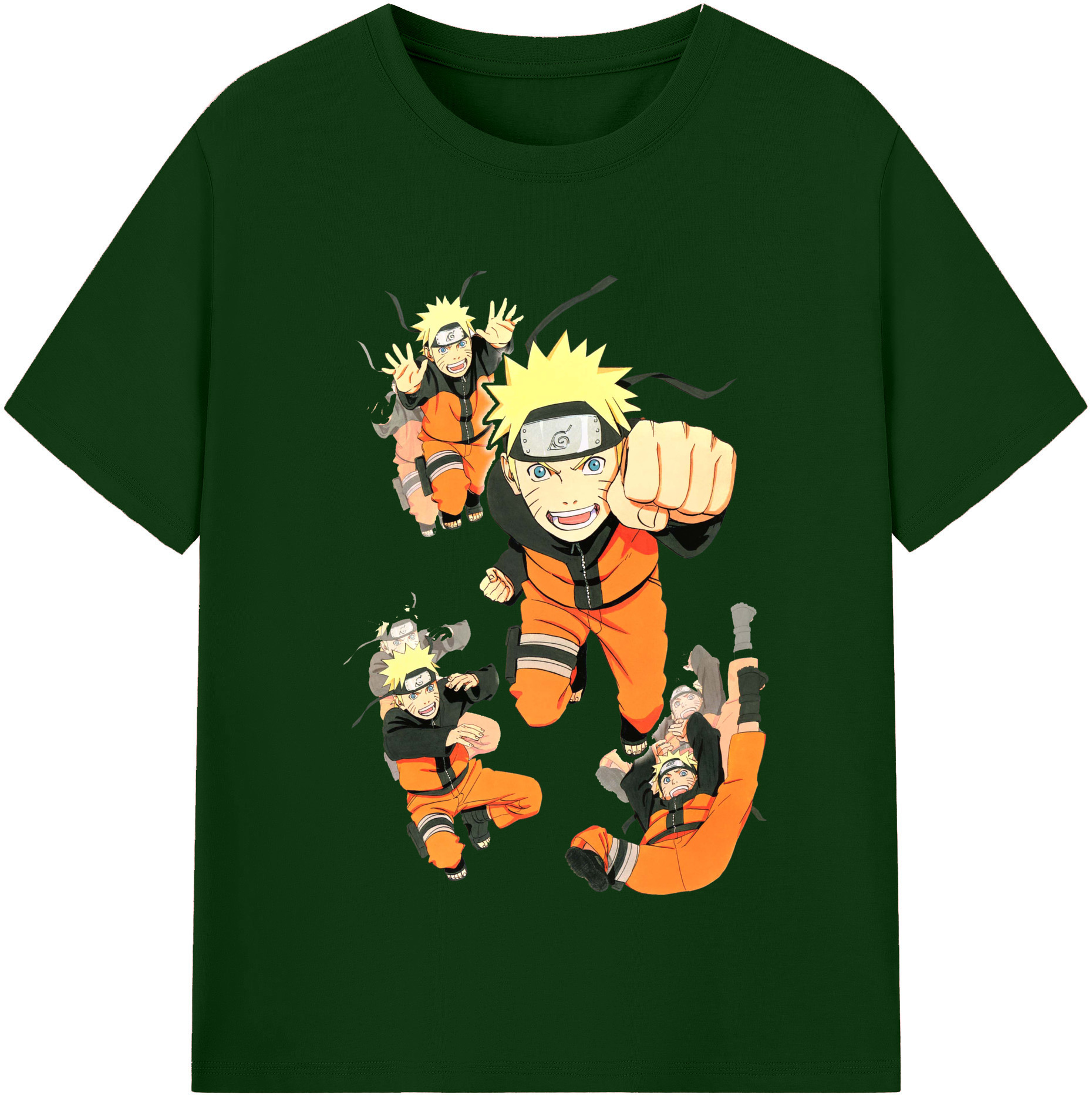 （画像用） NARUTO -ナルト- うずまき ナルト Uzumaki Naruto 綿100％半袖Tシャツ（フロントプリント）